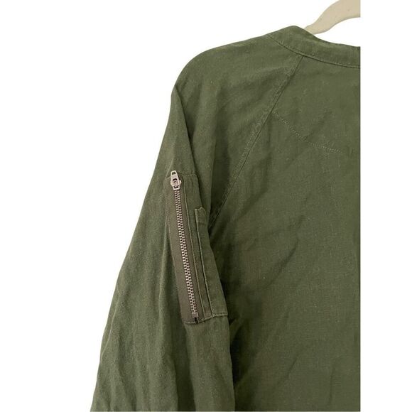 Sanctuary Linen Bomber Jacket - L - Picture 5 of 7